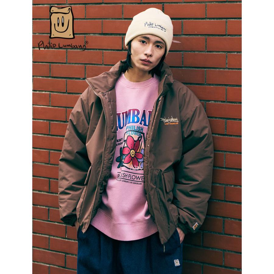 Philip Lumbang 公式 ウィンドプルーフ中綿スタンドジャケット メンズ