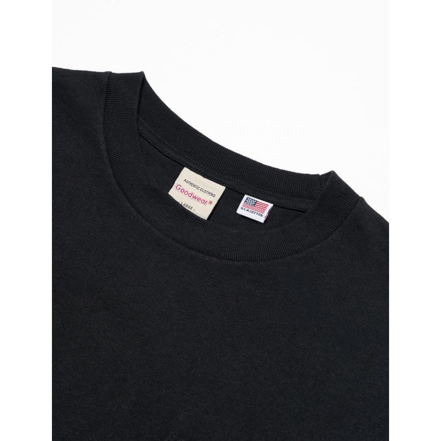 Goodwear 公式 Tシャツ メンズ レディース ヘビーウェイト USAコットン 無地 ポケット ベーシック クルーネック 7.6オンス｜united-japan｜24