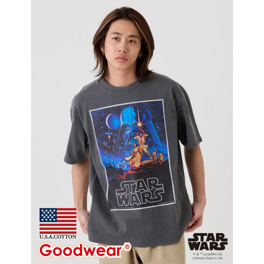 あちゃちゃむ　スターウォーズBigTシャツ Goodwear スター・ウォーズ エピソード4 新たなる希望 ピグメント
