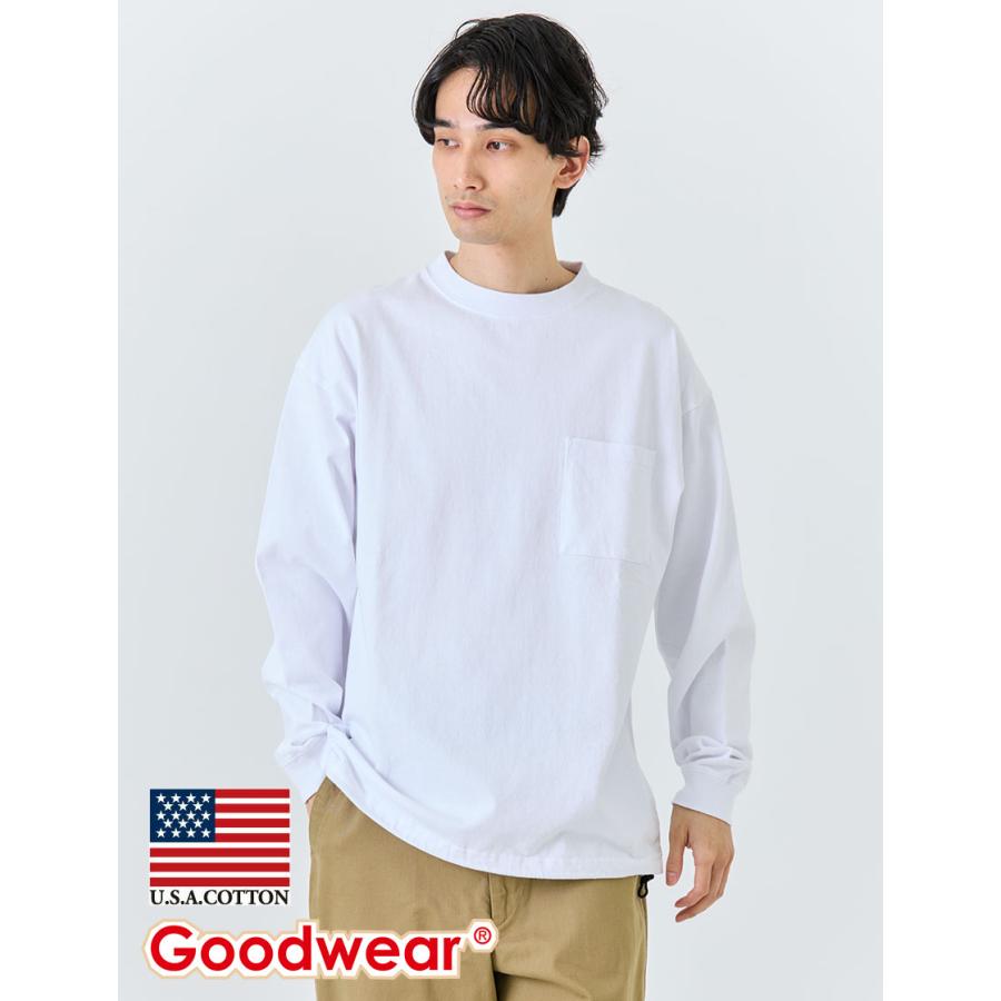 Goodwear（グッドウェア） 公式 BIGポケットロンT 裾ドローコード
