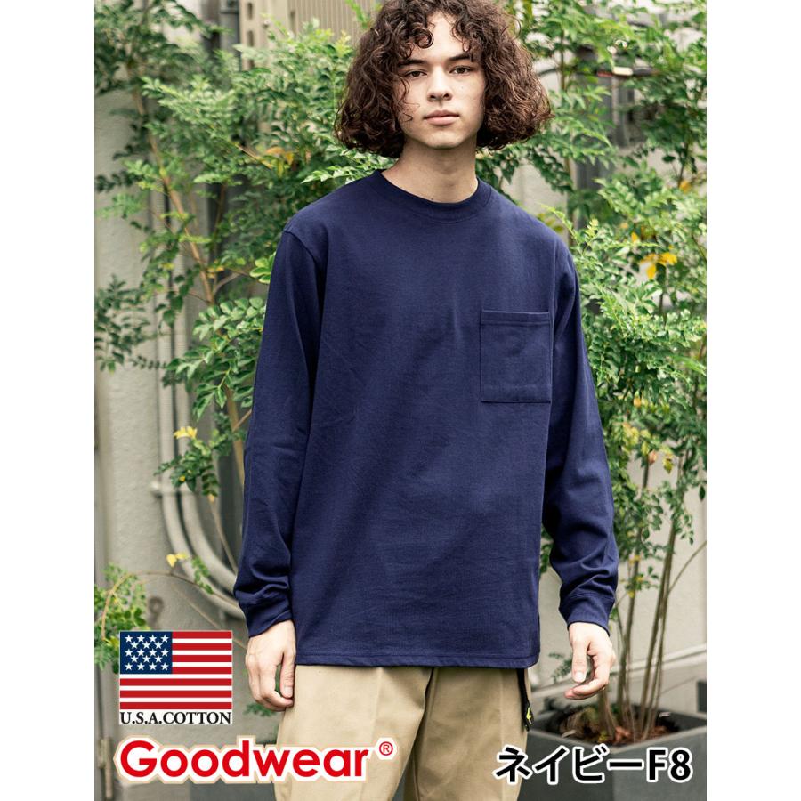 Goodwear 公式 ロンT メンズ レディース 7.6オンス USAコットン ポケット 袖リブ 無地 : 2w7-8518 :  ユナイテッドジャパン - 通販 - Yahoo!ショッピング