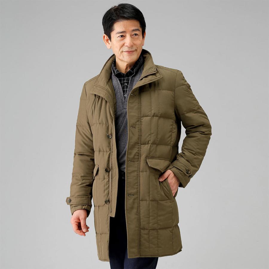 Huntington Club ロングコート ダウン 撥水 あったか メンズ シニア