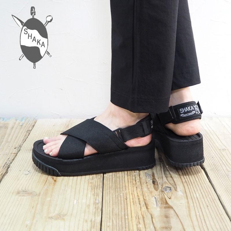 シャカ Shaka サンダル レディース 歩きやすい 履きやすい 厚底 大人 黒 ブラック ブランド United Parks 通販 Yahoo ショッピング
