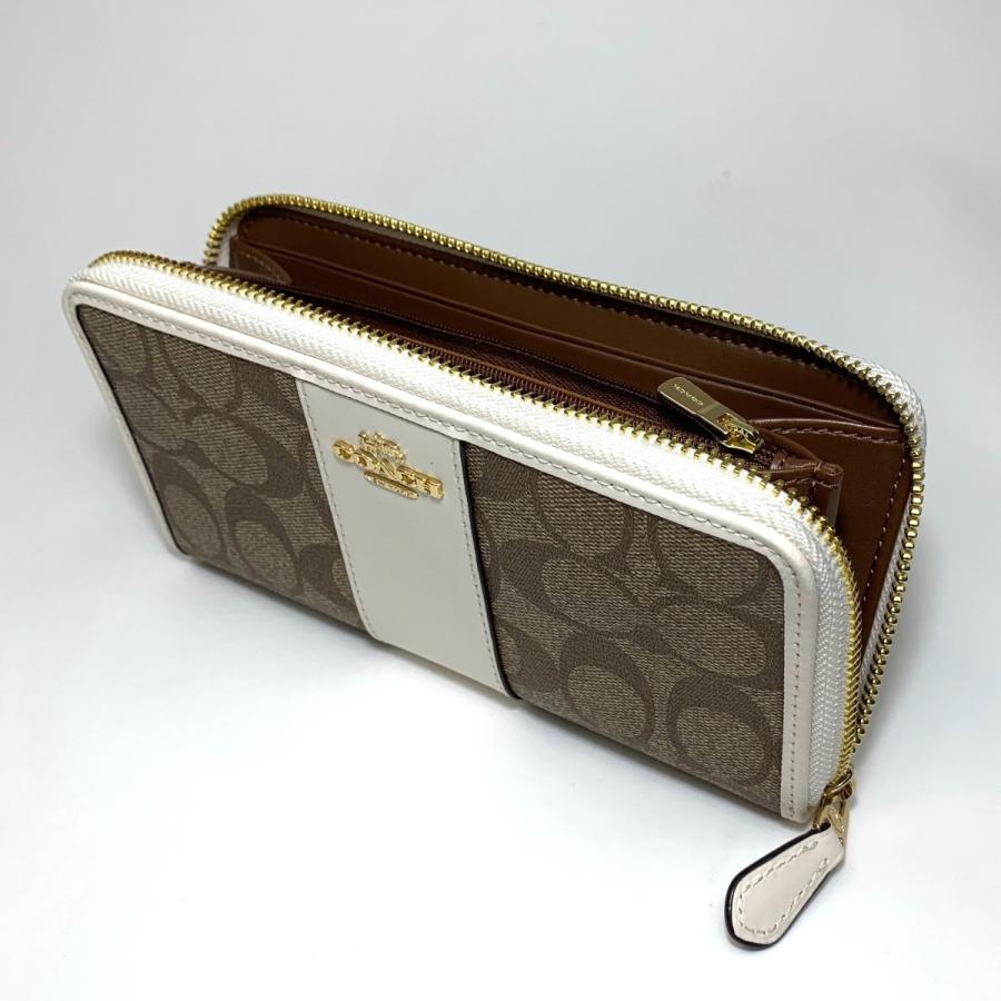 COACH コーチ 財布 アウトレット シグネチャー アコーディオン ジップ