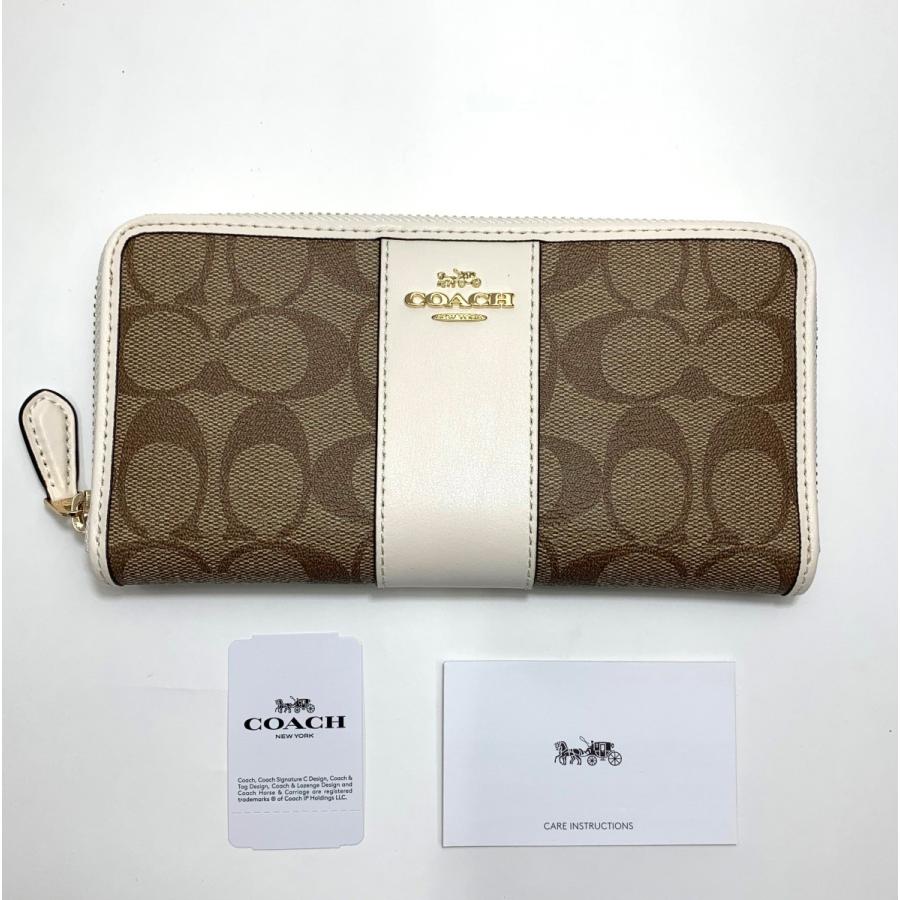 COACH コーチ 財布 アウトレット シグネチャー アコーディオン ジップ