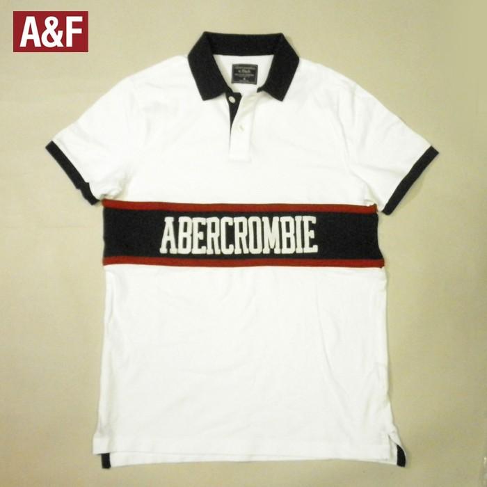 アバクロ ポロシャツ ストレッチ 半袖 フエルトロゴ メンズ Mサイズ Lサイズ ホワイト af ユナイテッドスタイル 通販 Yahoo ショッピング