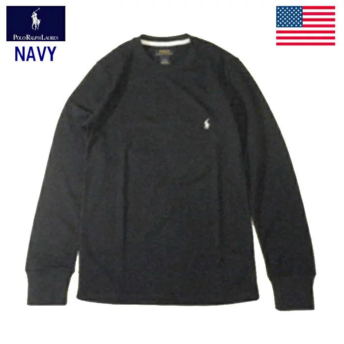 ラルフローレンビッグポニーワッフルロンT ブラックLサイズ