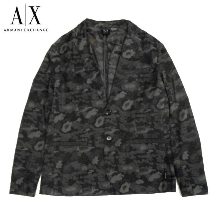 ARMANI EXCHANGE アルマーニエクスチェンジ 迷彩テーラードジャケット