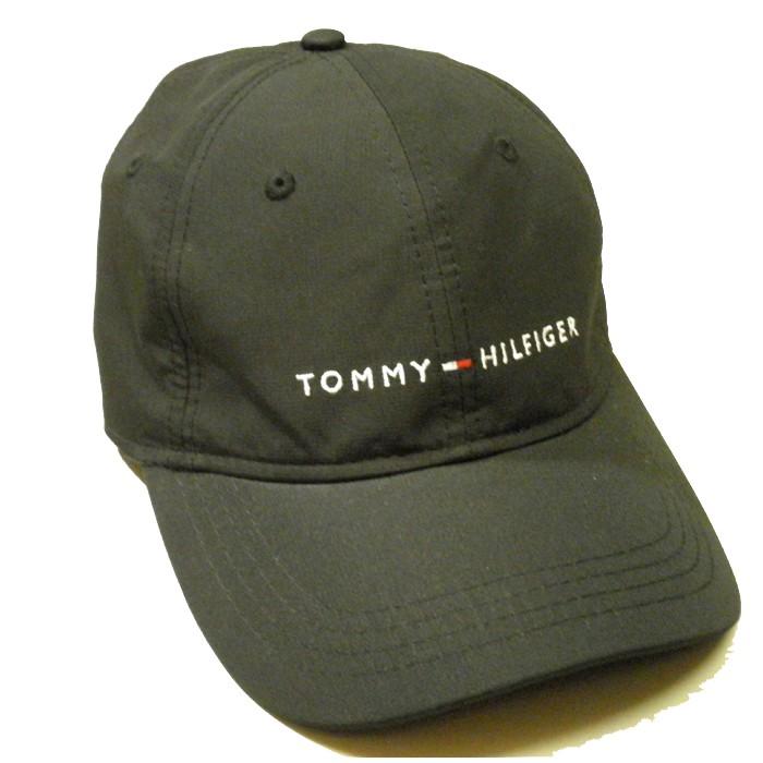 TOMMY HILFIGER トミーヒルフィガー ナイロンベースボールキャップ 野球帽子 トリコロールロゴ 刺繍 メンズ レディース兼用