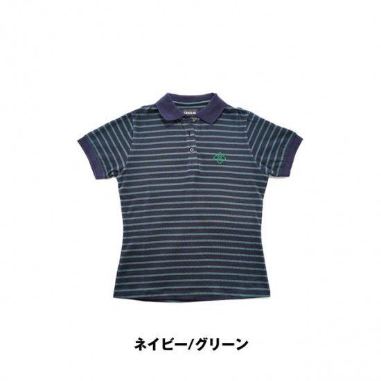 レディース ゴルフウェア BEYOND THE BORDER POLO ドゥーカス 春夏 アパレル ウェア ボーダーシャツ DOCUS ドゥーカス DCL22S004の画像