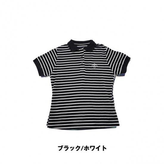 レディース ゴルフウェア BEYOND THE BORDER POLO ドゥーカス 春夏 アパレル ウェア ボーダーシャツ DOCUS ドゥーカス DCL22S004の画像