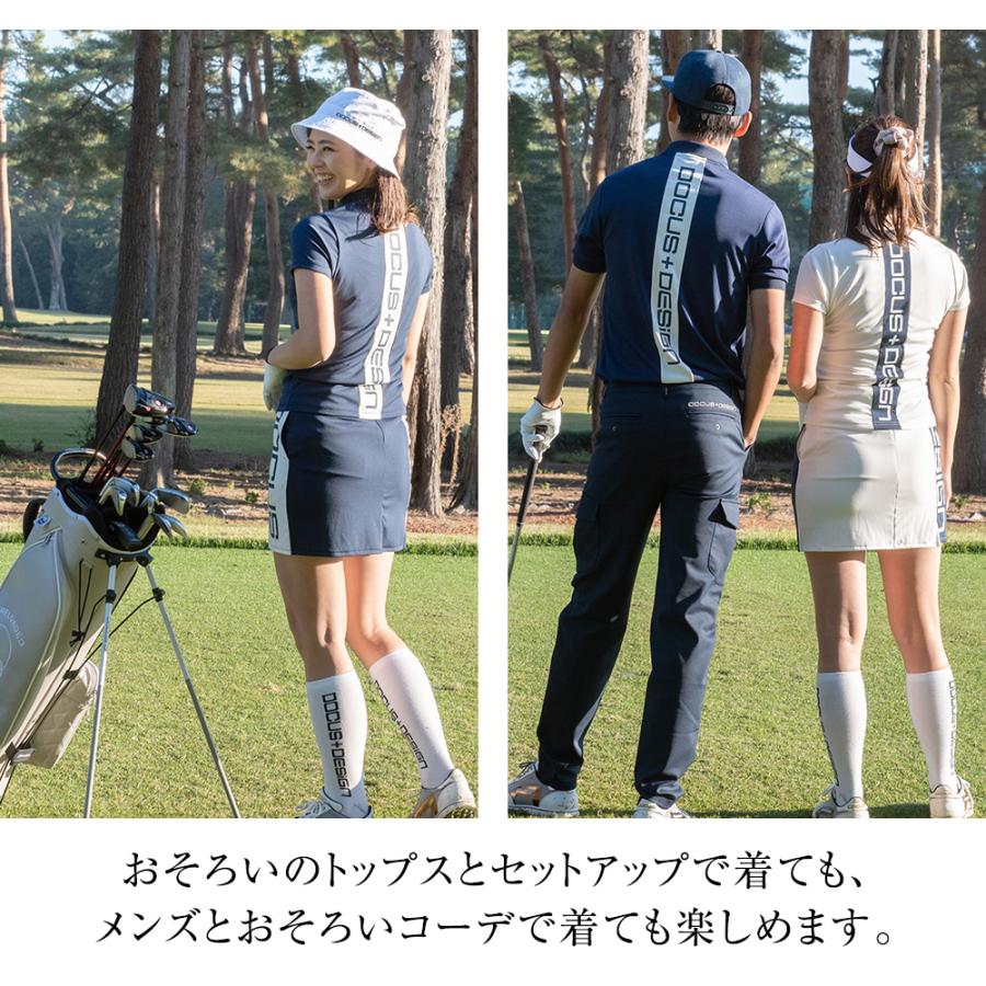 新品未使用　DOCUSドゥーカス　ゴルフウェア　パンツ　刺繍ロゴ　ブラック　S DCM25A003 Side Line Pants | Haraken DOCUS ドゥーカスゴルフクラブ
