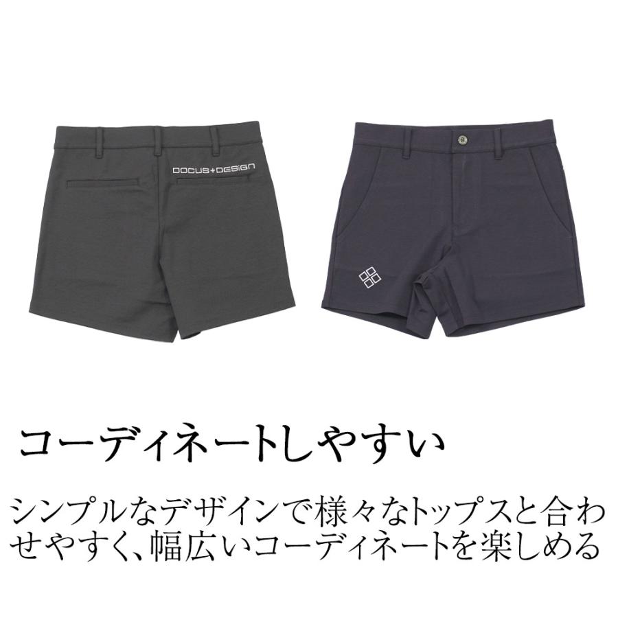 新品未使用　DOCUSドゥーカス　ゴルフウェア　パンツ　刺繍ロゴ　ブラック　S 新品未使用 DOCUSドゥーカス ゴルフウェア パンツ 刺繍ロゴ ブラック S