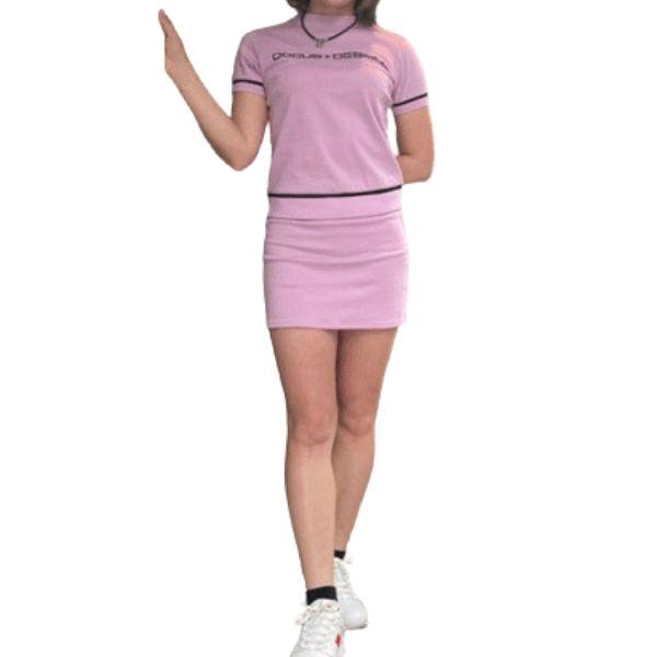 ゴルフウェア モックネック ゴルフ 半袖 シャツ レディース DD Sweat Mock シンプル かっこいい かわいい スポーティ_9