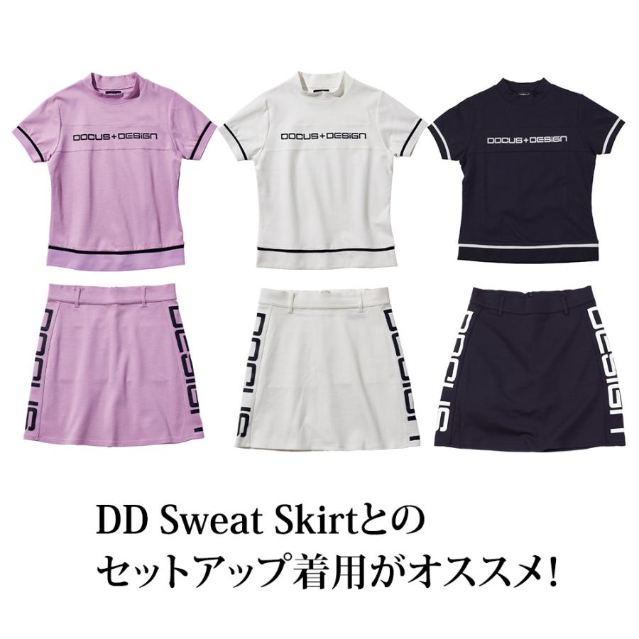 ゴルフウェア モックネック ゴルフ 半袖 シャツ レディース DD Sweat Mock シンプル かっこいい かわいい スポーティ_12