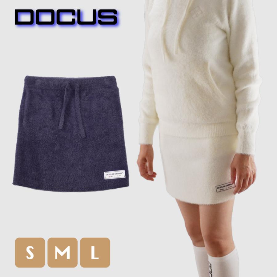 DOCUS ゴルフ レディース おしゃれ ブランド かわいい DCL25A007 Fuwa Fuwa Skirts フワフワスカート スカート ゴルフウェア 暖かい 25aw【お取り寄せ】 DOCUS 【2025年秋冬新作】【特典付き】大人のゴルフスタイル