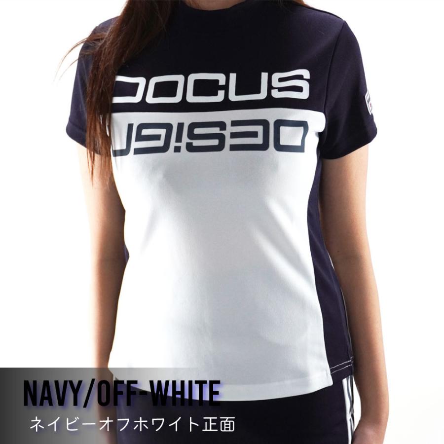 DOCUS ゴルフウェア レディース モックシャツ Tシャツ 半袖 おしゃれ