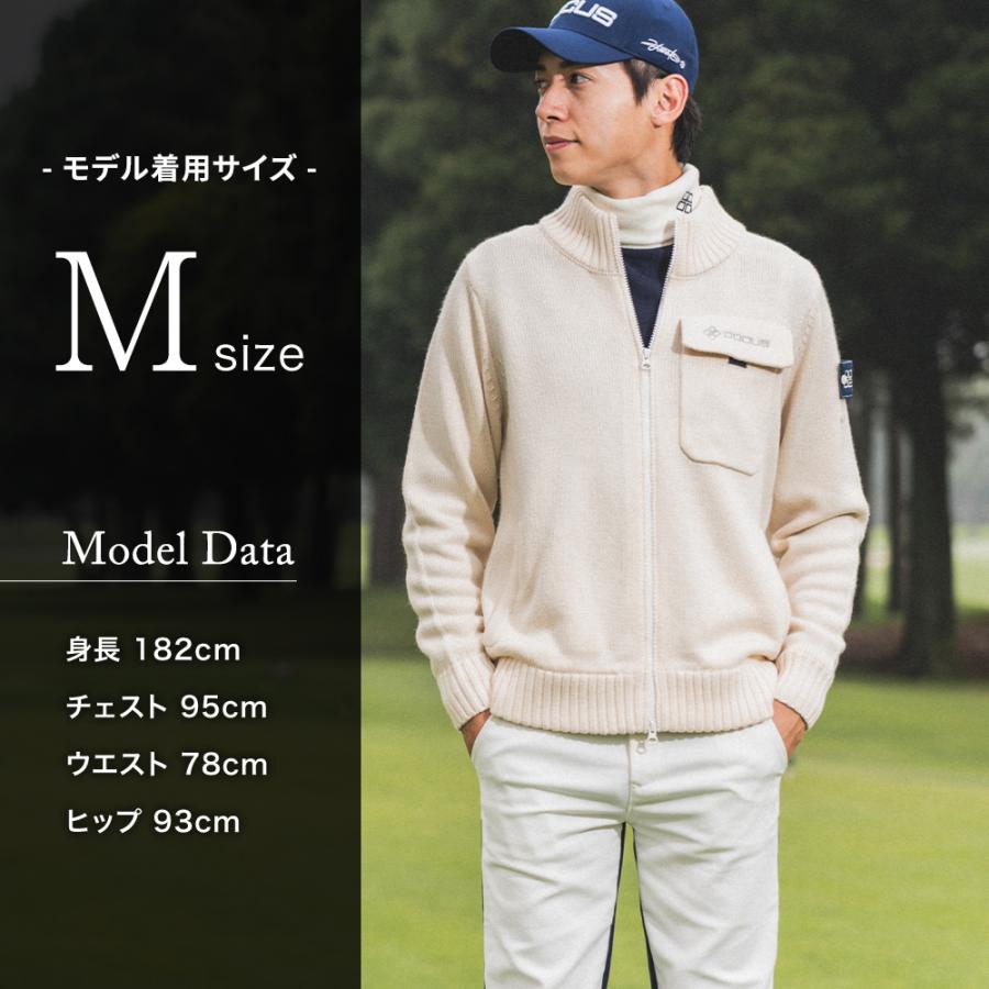 DOCUS メンズ ジャケット Zip Knit Jacket DCM23A005 ドゥーカス ジップ ニット ジャケット メンズファッションの画像