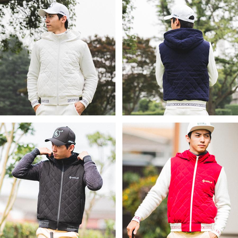 DOCUS メンズ ジャケット BQ Jacket Hoodie DCM23A014 ドゥーカス BQ ジャケット フーディ メンズファッションの画像