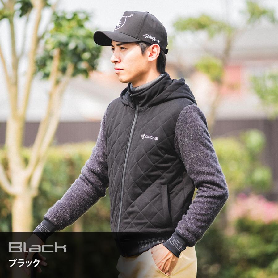 DOCUS メンズ ジャケット BQ Jacket Hoodie DCM23A014 ドゥーカス BQ ジャケット フーディ メンズファッションの画像