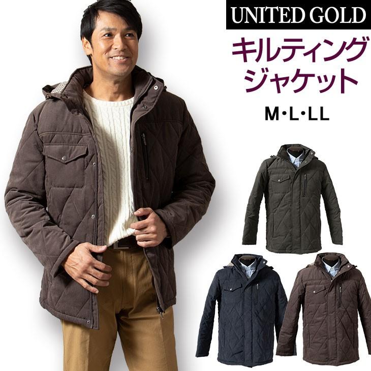 カジュアルアウター メンズ 中綿アウター キルティングジャケット 秋冬 軽い 暖かい スエード調 ネイビー ブラウン カーキ 送料無料 Ca26 メンズスーツ United Gold 通販 Yahoo ショッピング