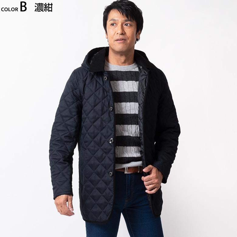 女の子向けプレゼント集結 ビジネスコート メンズ キルティングコート ハーフコート キルティングジャケット 着脱フード付 タフタ フェイクウール 軽い 暖か 送料無料 Pisoszurbaran Es