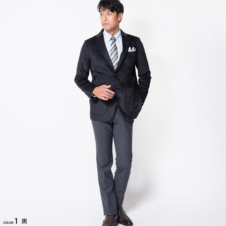 ジャケット メンズ 秋冬 上着 ブレザー テーラードジャケット ベロア調 ウォームビズ 黒 紺 グレー ベージュ ゴルフ 旅行 送料無料 Jk3 メンズスーツ United Gold 通販 Yahoo ショッピング