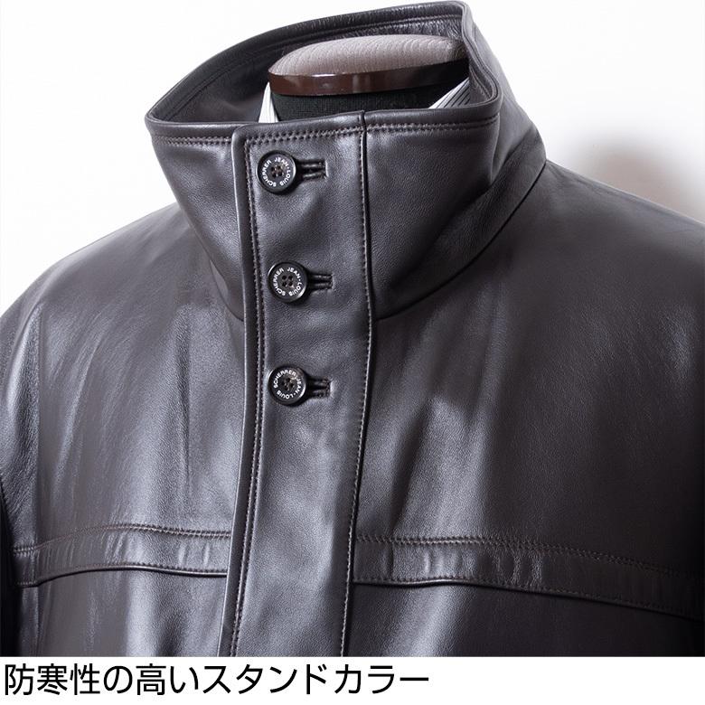 レザー ショートコート メンズ ラムレザー 高級ラム 羊革 レザー ショートコート メンズ ラムレザー 高級ラム 羊革