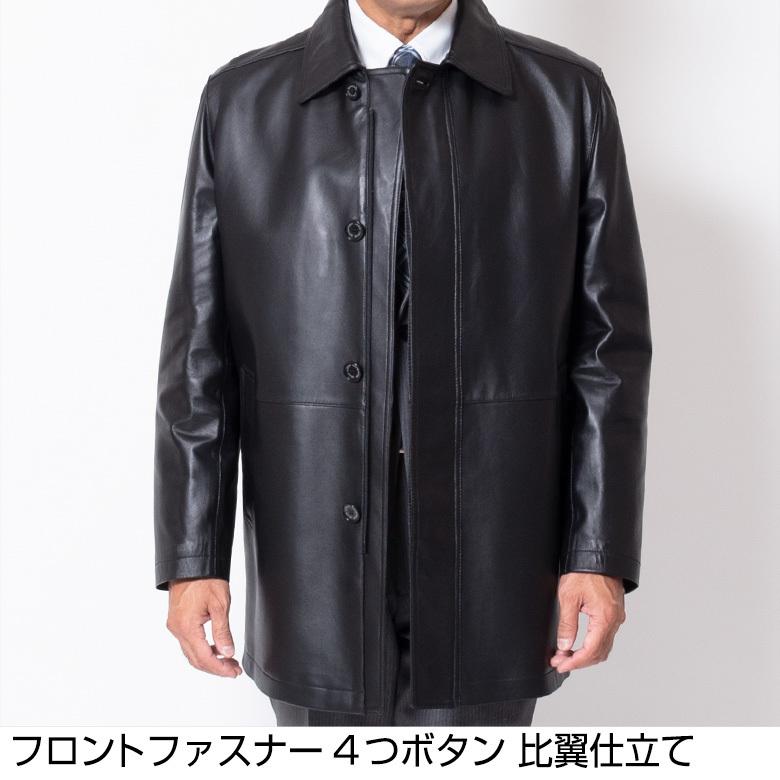 レザーコート メンズ ステンカラーコート ジャケット 革ジャン レザーコート メンズ ステンカラーコート ジャケット 革ジャン