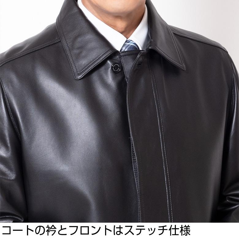 レザーコート メンズ ステンカラーコート ジャケット 革ジャン レザーコート メンズ ステンカラーコート ジャケット 革ジャン