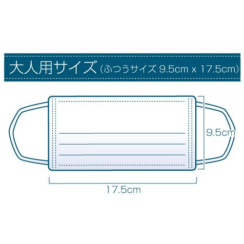 名入れラベル付き 販促マスク 1200枚セット 大人用 ホワイト モノクロ 