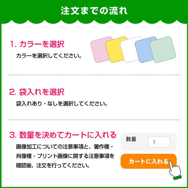 オリジナルミニハンカチ　 25cm×25cm　100枚　オリジナルプリント フルカラー印刷 ノベルティ製作  はんかち　自作 写真 ペット プレゼント 　 送料無料の画像