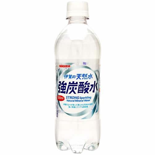 サンガリア 伊賀の天然水 強炭酸水 500ml 24本 | 伊賀の天然水炭酸水