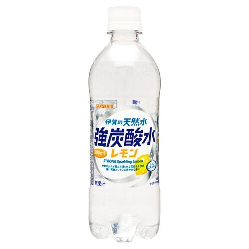 サンガリア 伊賀の天然水 強炭酸水 レモン 500ml 24本 | 伊賀の天然水炭酸水