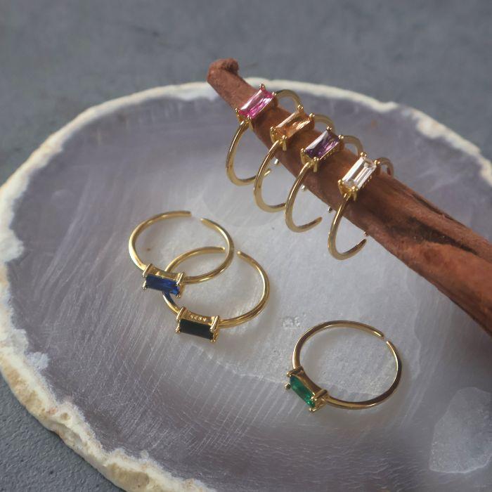 リング 天然石 パワーストーン カラーストーン シルバー925 18K 18金