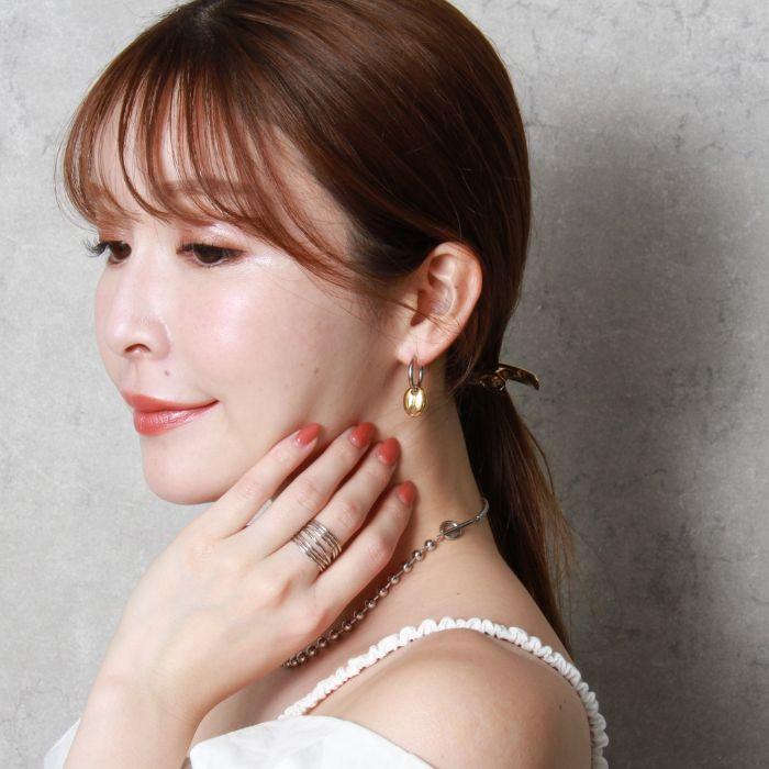 メッシュリング サージカルステンレス 18K 18金 指輪 ゴールド 