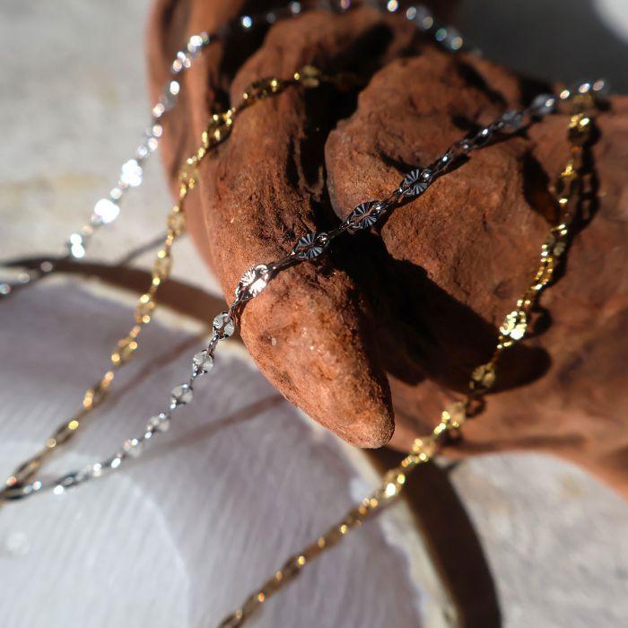 18k ペタルチェーンネックレス K18ペタルチェーンネックレス