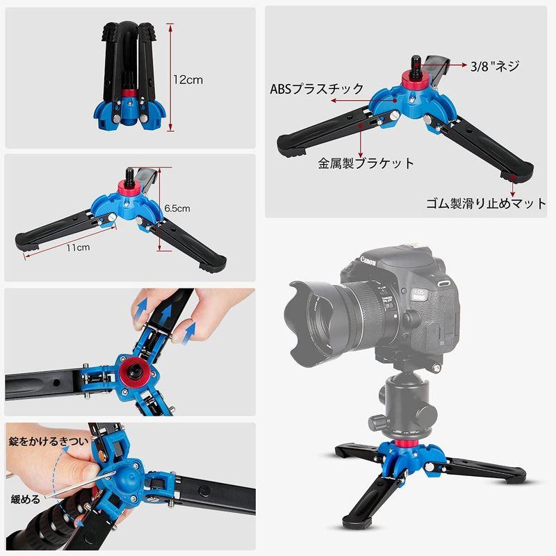 大注目大注目koolehaoda カメラ用一脚  取り外し可能なA1三脚サポートベース、5段伸縮、高さ50cm-168cm、脚径25mm、最大耐荷重5kg カメラアクセサリー 