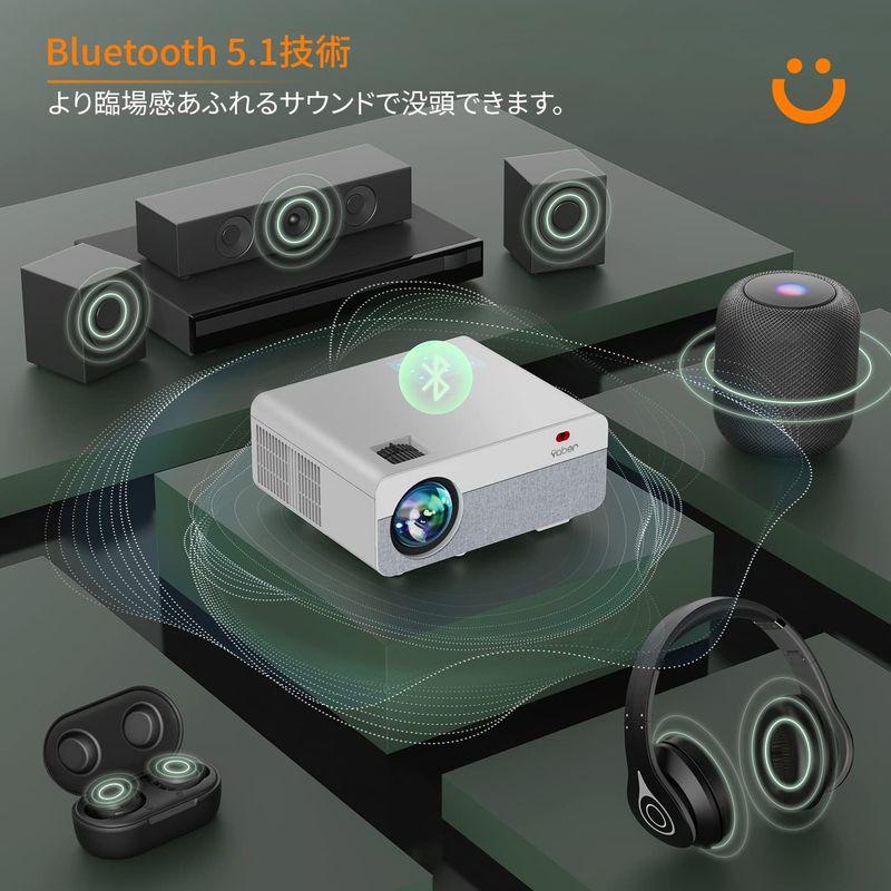 集光スクリーン付きYABER Pro Y9 プロジェクター 小型 5GWi-Fi 15000LM 4K対応 1080P フルHD Bluet - 7