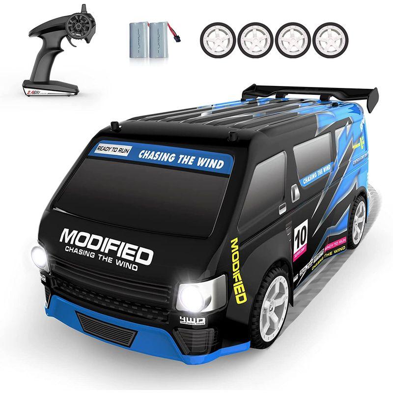 Carox ドリフト ラジコンカー、 1/14スケール ４ＷＤミニバンドリフト