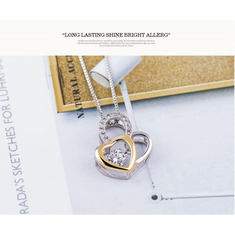 ペンダント ダブルハート シルバー ネックレス アクセサリー 大人 レディース 人気 ブランド 安い おしゃれ ハート U 代引き不可 U Univarc Shop 通販 Yahoo ショッピング