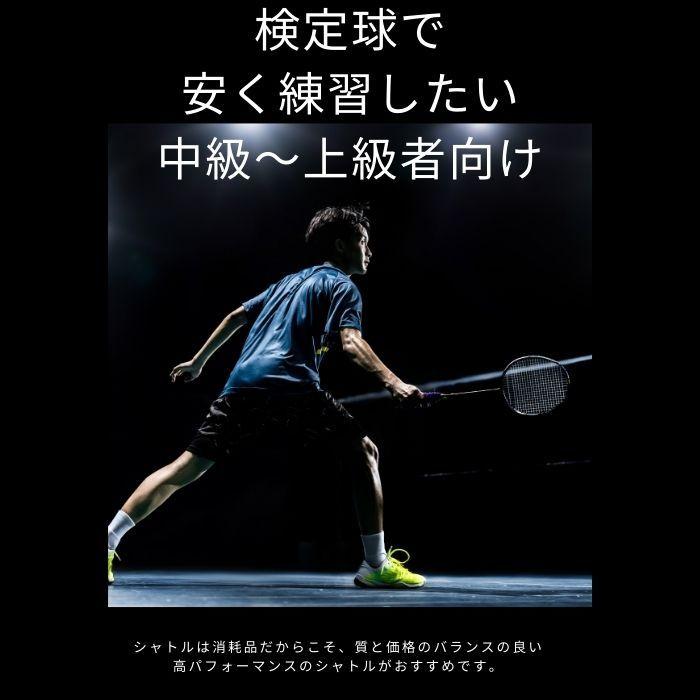 バドミントン シャトル 検定球 1ダース 12球 試合 (高校生 社会人 中級