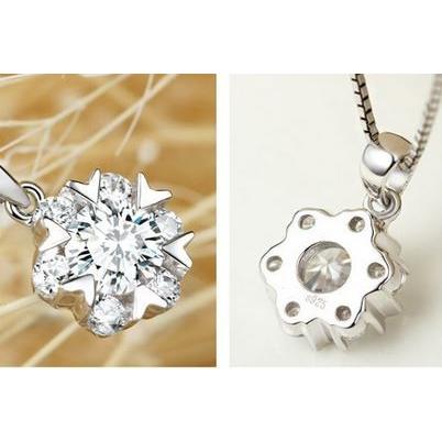 雪の結晶 ペンダント 舞いおちる雪のように… 雪花 ネックレス 雪