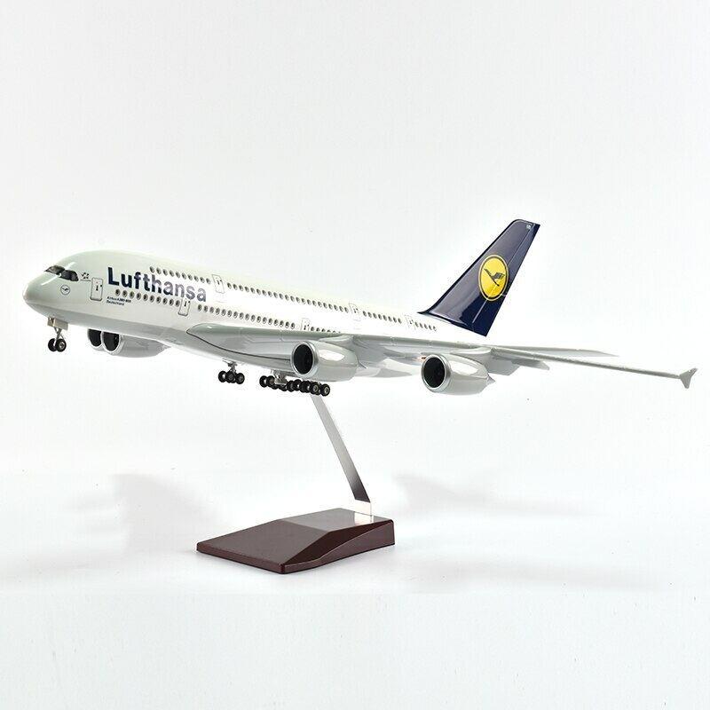 ルフトハンザ A380 ドイツ航空 模型飛行機 ドイツ LED点灯 1/160