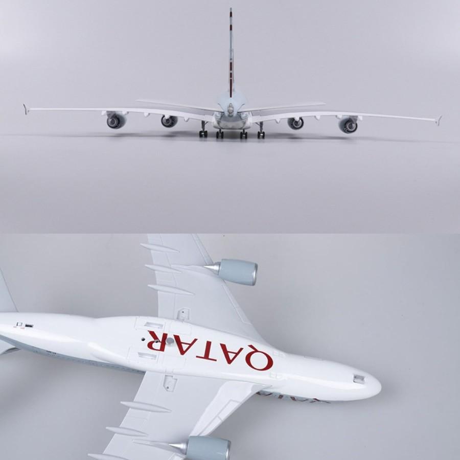 カタール A380 模型飛行機 飛行機 航空機 おもちゃ 模型 LED ライト