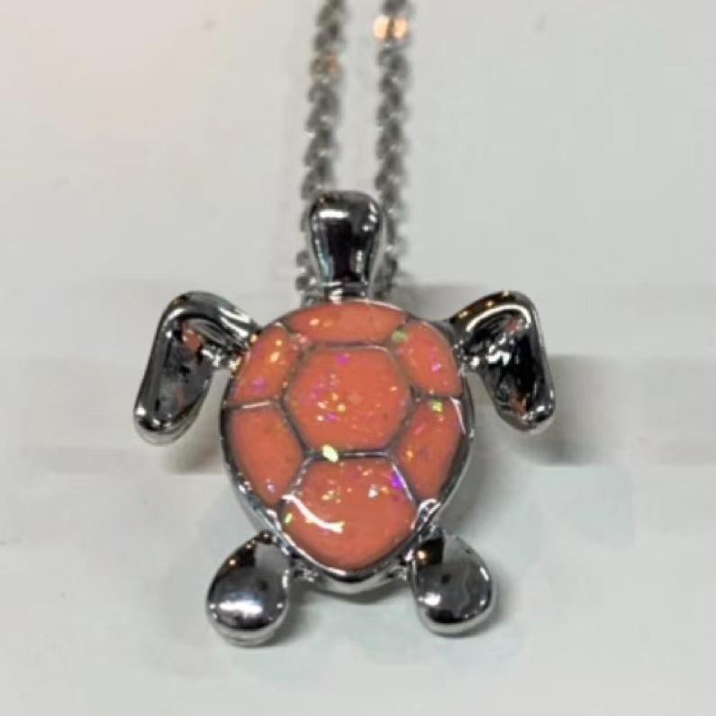 モモ　ハワイアンボーンネックレス　亀　ホヌ海の守り神　２個 楽天市場】ハワイアンジュエリー ネックレス ハワイアン
