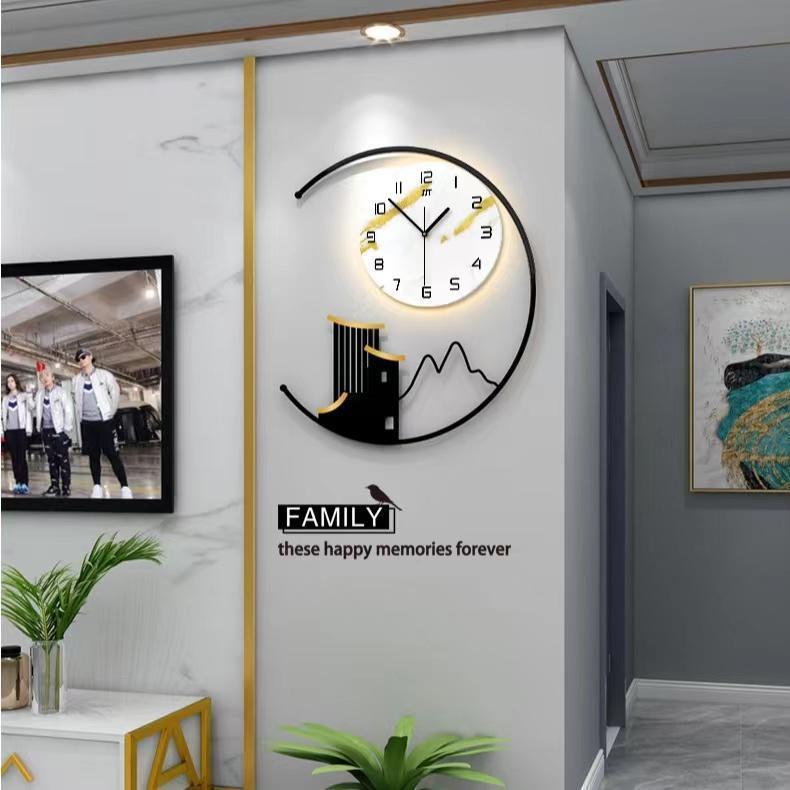 壁掛け時計 ライト付 モダン シンプル 豪華 ファッション プレゼント