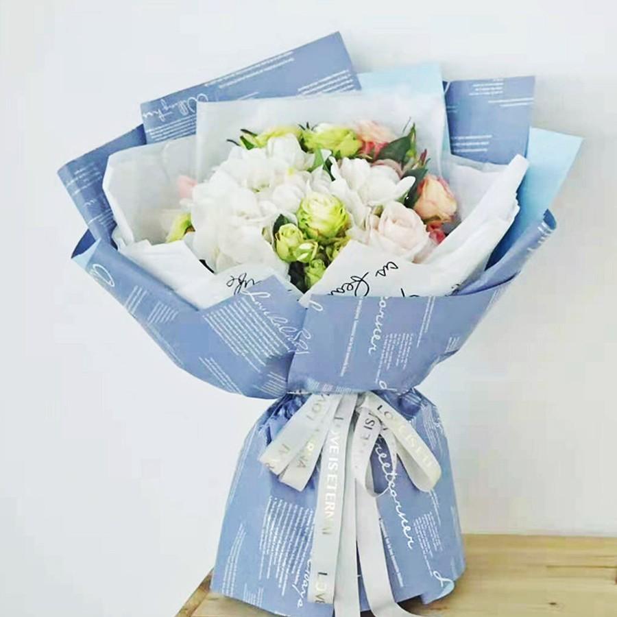 【未使用】   花　フラワー　ラッピング　ペーパー　シート　ロール　防水 未使用】 花 フラワー ラッピング ペーパー シート ロール 防水