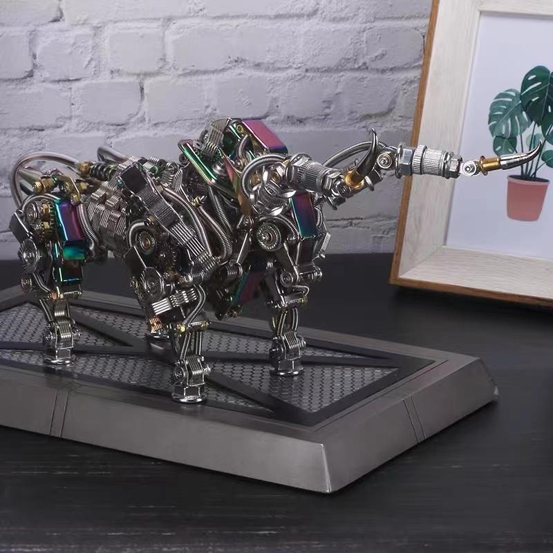 ロボット 置物 ウシ スチームパンク 歯車 牛 飾り インテリア ロボット 置物 ウシ スチームパンク 歯車 牛 飾り インテリア
