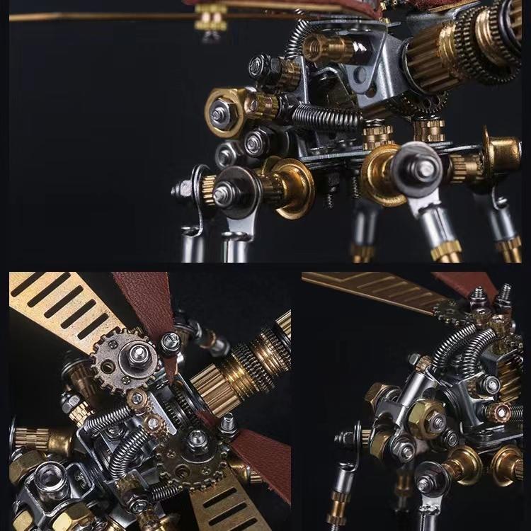 ロボ スチームパンク 歯車 昆虫 置物 飾り インテリア雑貨 組立